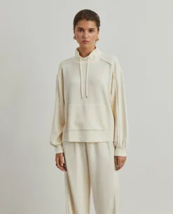 MULHER LION OF PORCHES Sweats^Sweater mangas abalonadas