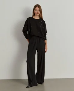 MULHER LION OF PORCHES Sweats^Sweater pormenor lantejoulas