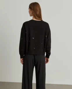 MULHER LION OF PORCHES Sweats^Sweater pormenor lantejoulas