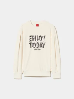 LION OF PORCHES Camisolas^Sweater veludo com mensagem
