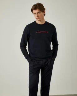 LION OF PORCHES Sweats^Sweatshirt de algodão com logotipo