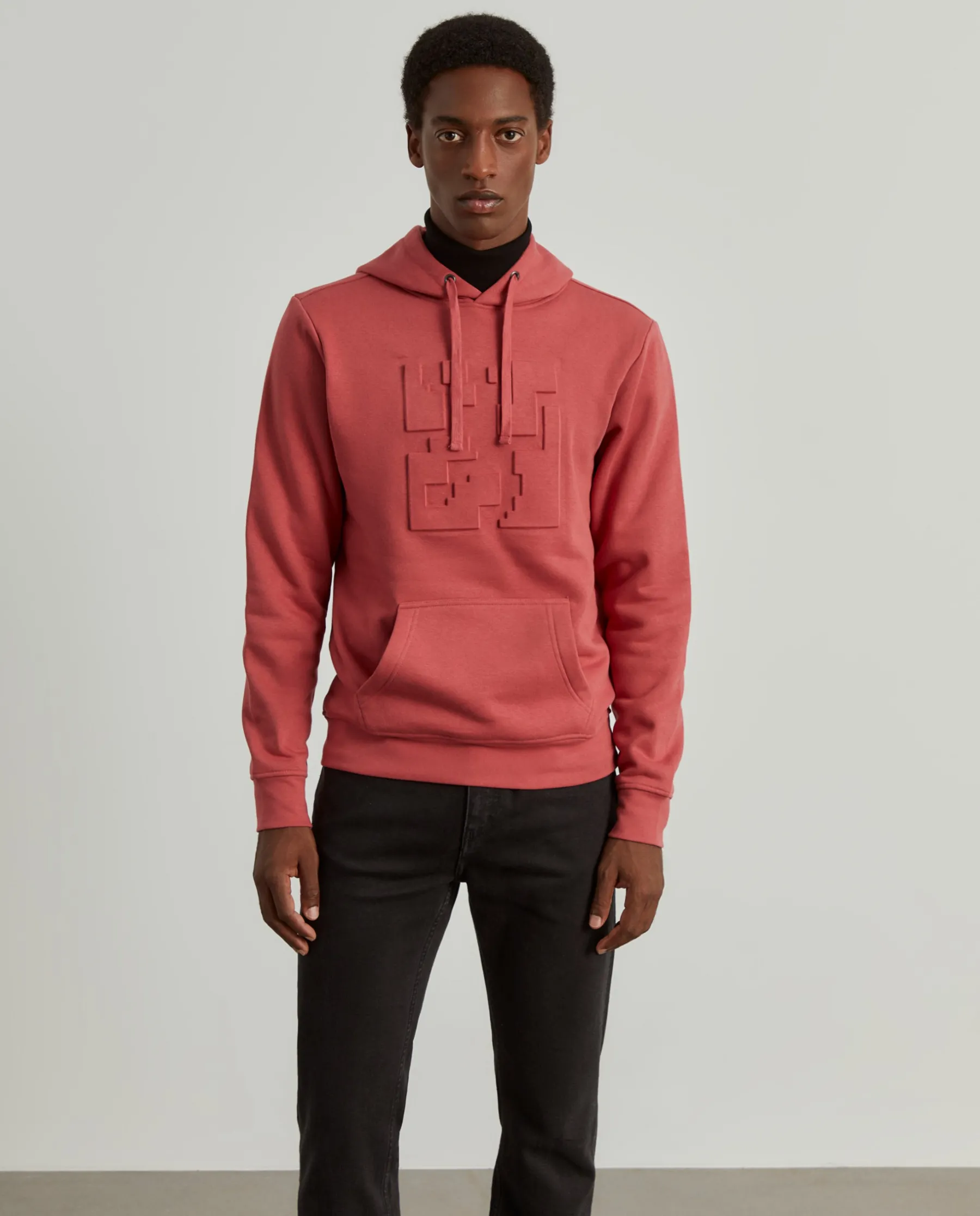 LION OF PORCHES Sweats^Sweatshirt com capuz mistura de algodão