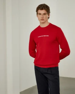 LION OF PORCHES Sweats^Sweatshirt de algodão com branding