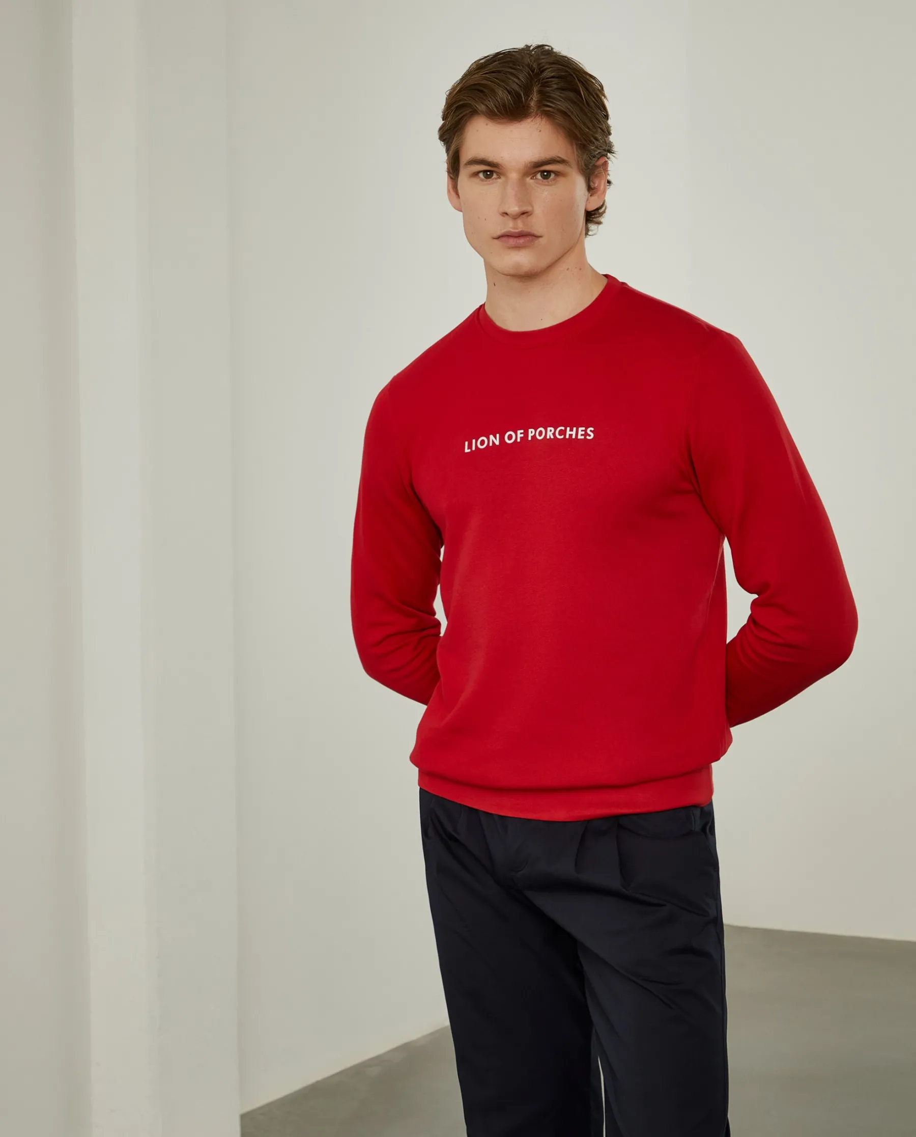 LION OF PORCHES Sweats^Sweatshirt de algodão com branding
