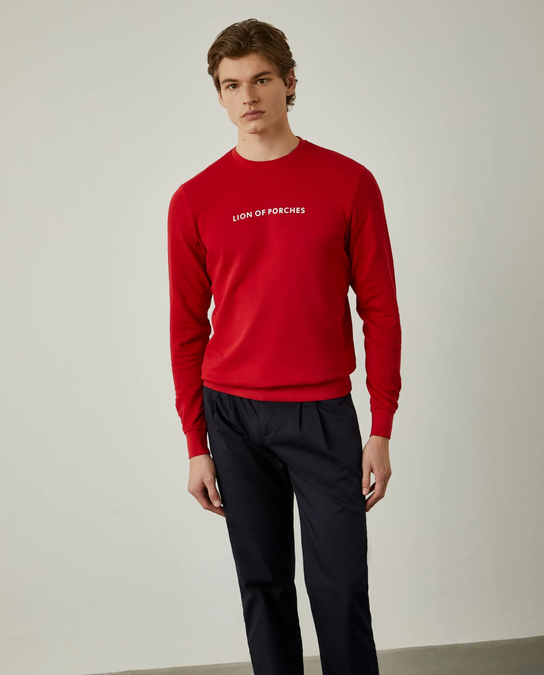LION OF PORCHES Sweats^Sweatshirt de algodão com branding
