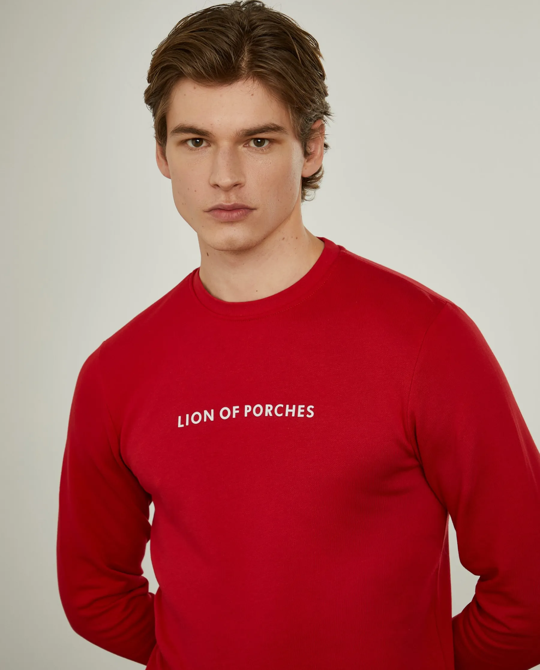 LION OF PORCHES Sweats^Sweatshirt de algodão com branding