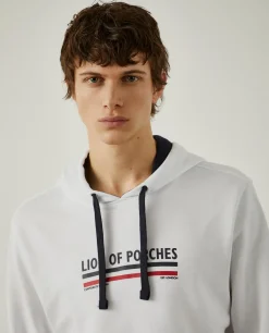 LION OF PORCHES Sweats^Sweatshirt de algodão com capuz