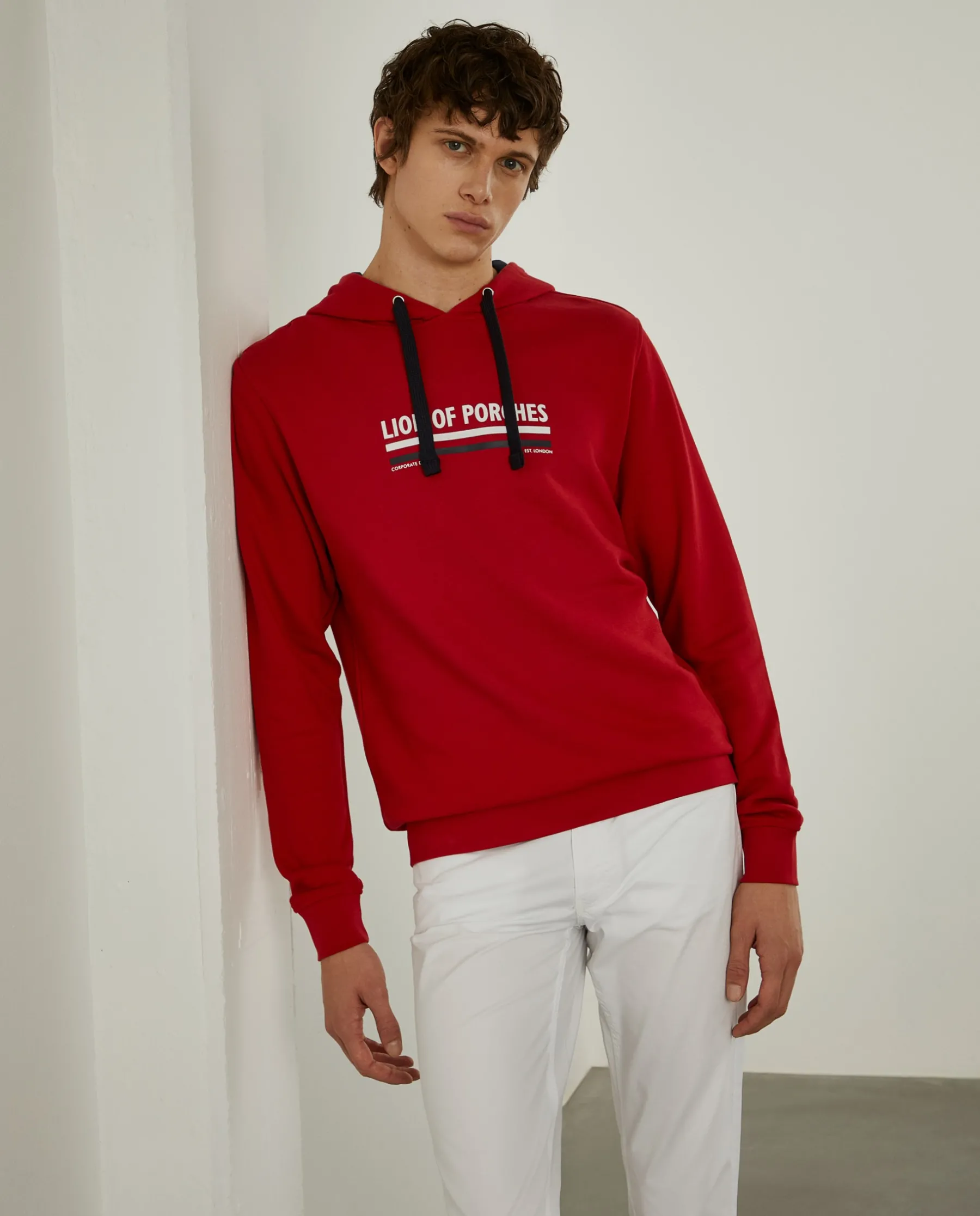 LION OF PORCHES Sweats^Sweatshirt de algodão com capuz