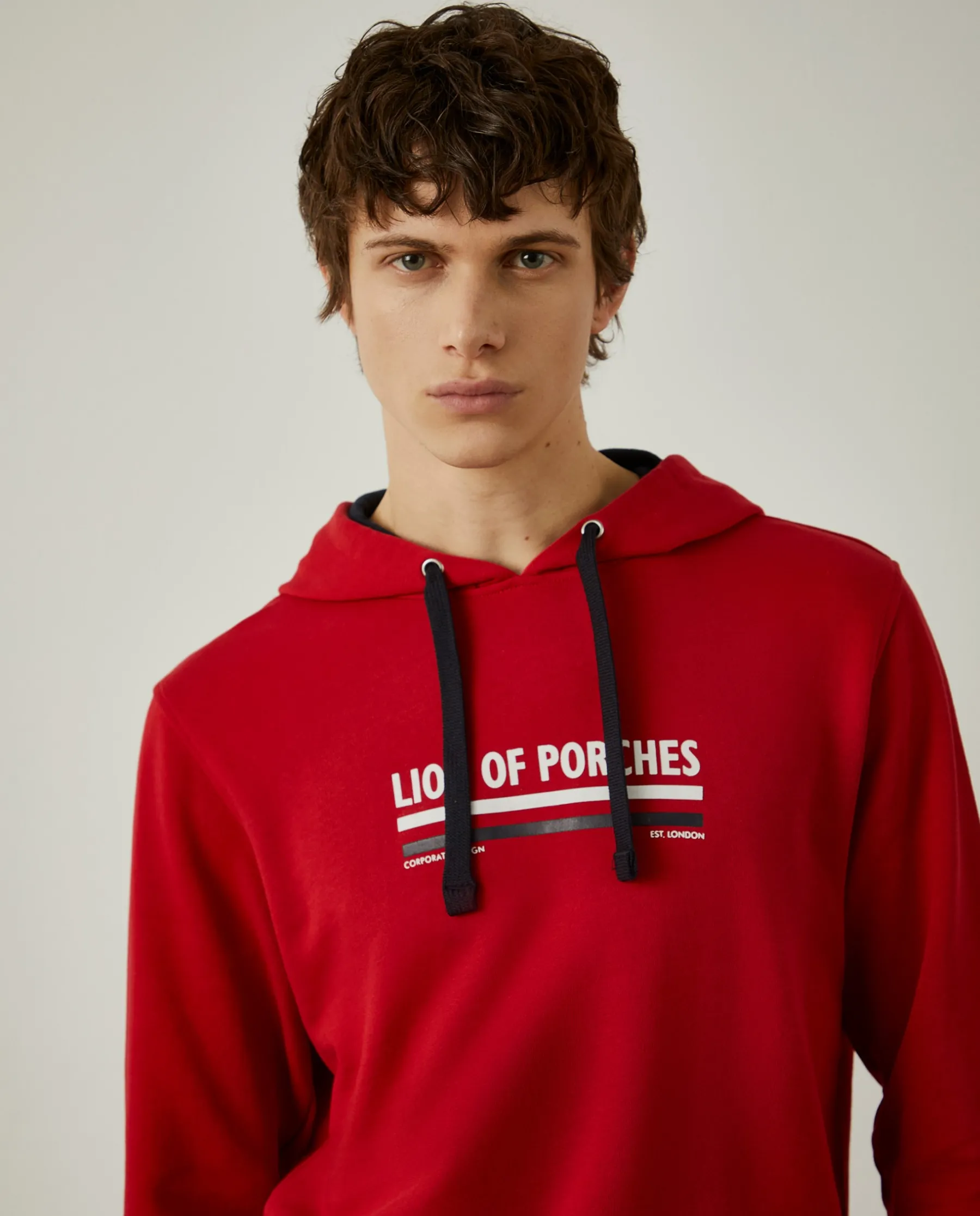 LION OF PORCHES Sweats^Sweatshirt de algodão com capuz