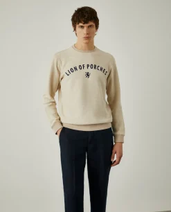 LION OF PORCHES Sweats^Sweatshirt de algodão com logotipo