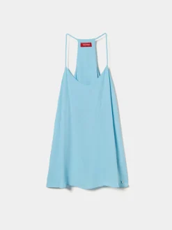 MULHER LION OF PORCHES Blusas^Top de alças fluido