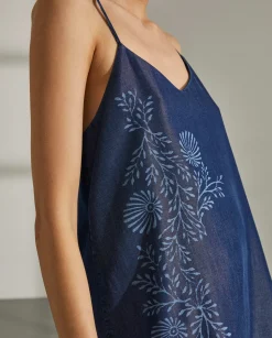 MULHER LION OF PORCHES Túnicas / Tops^Top para mulher em lyocell com estampado floral e sem mangas