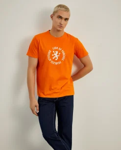 LION OF PORCHES T-Shirts^T-shirt 100% algodão com estampado