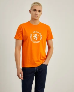 LION OF PORCHES T-Shirts^T-shirt 100% algodão com estampado