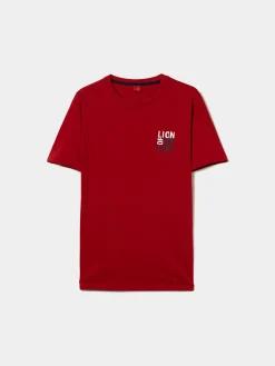 LION OF PORCHES T-Shirts^T-shirt básica de algodão