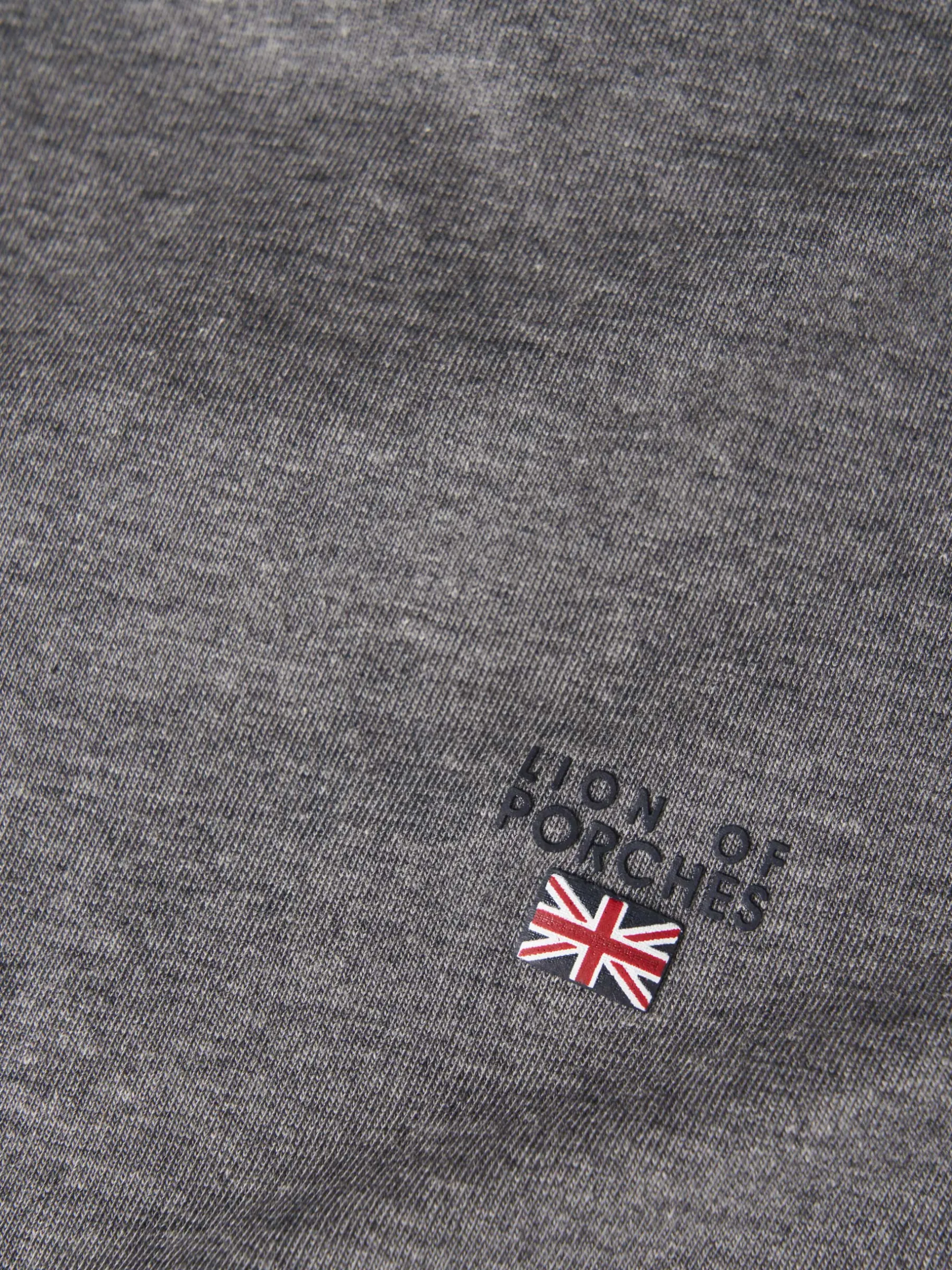 LION OF PORCHES T-Shirts^T-shirt básica de algodão
