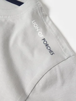 LION OF PORCHES T-Shirts^T-shirt básica de algodão