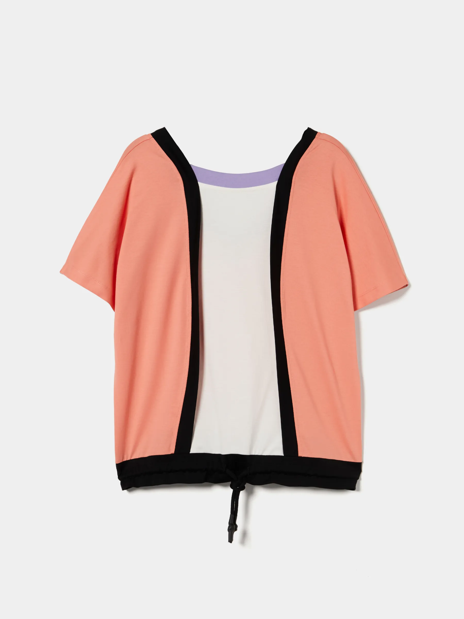 MULHER LION OF PORCHES T-Shirts^T-shirt color block com cintura ajustável