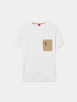 LION OF PORCHES T-Shirts^T-shirt com bolso em contraste