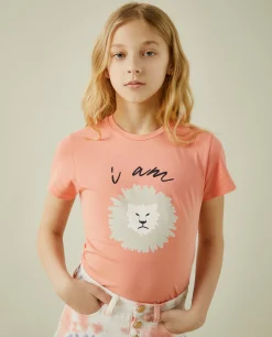 LION OF PORCHES T-Shirts^T-shirt com estampado de leão
