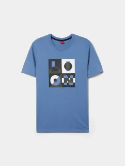 LION OF PORCHES T-Shirts^T-shirt de algodão com estampado
