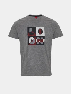 LION OF PORCHES T-Shirts^T-shirt de algodão com estampado
