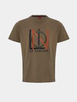 LION OF PORCHES T-Shirts^T-shirt de algodão com estampado