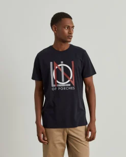 LION OF PORCHES T-Shirts^T-shirt de algodão com estampado