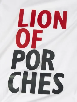 LION OF PORCHES T-Shirts^T-shirt de algodão com estampado