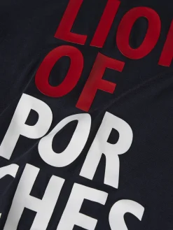 LION OF PORCHES T-Shirts^T-shirt de algodão com estampado