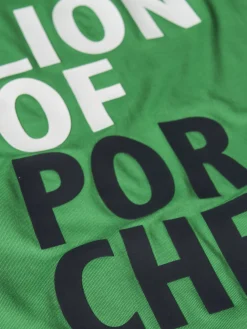 LION OF PORCHES T-Shirts^T-shirt de algodão com estampado