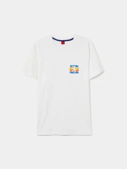 LION OF PORCHES T-Shirts^T-shirt de algodão com estampado