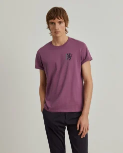 LION OF PORCHES T-Shirts^T-shirt de algodão com estampado