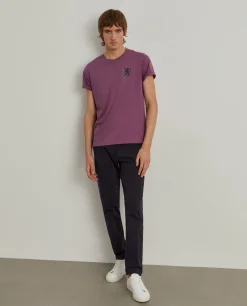 LION OF PORCHES T-Shirts^T-shirt de algodão com estampado