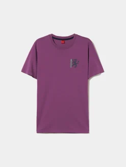 LION OF PORCHES T-Shirts^T-shirt de algodão com estampado
