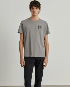 LION OF PORCHES T-Shirts^T-shirt de algodão com estampado