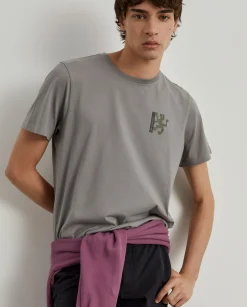 LION OF PORCHES T-Shirts^T-shirt de algodão com estampado