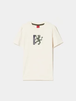 LION OF PORCHES T-Shirts^T-shirt de algodão com estampado