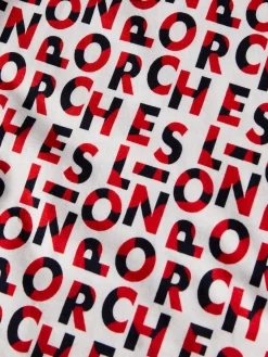 LION OF PORCHES T-Shirts^T-shirt de algodão com logotipo all over