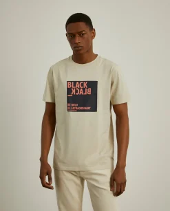 LION OF PORCHES T-Shirts^T-shirt de algodão com mensagem