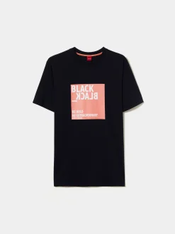 LION OF PORCHES T-Shirts^T-shirt de algodão com mensagem