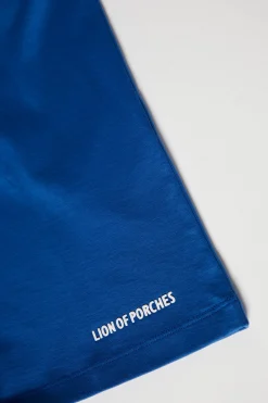 MULHER LION OF PORCHES T-Shirts^T-shirt de algodão decote em V