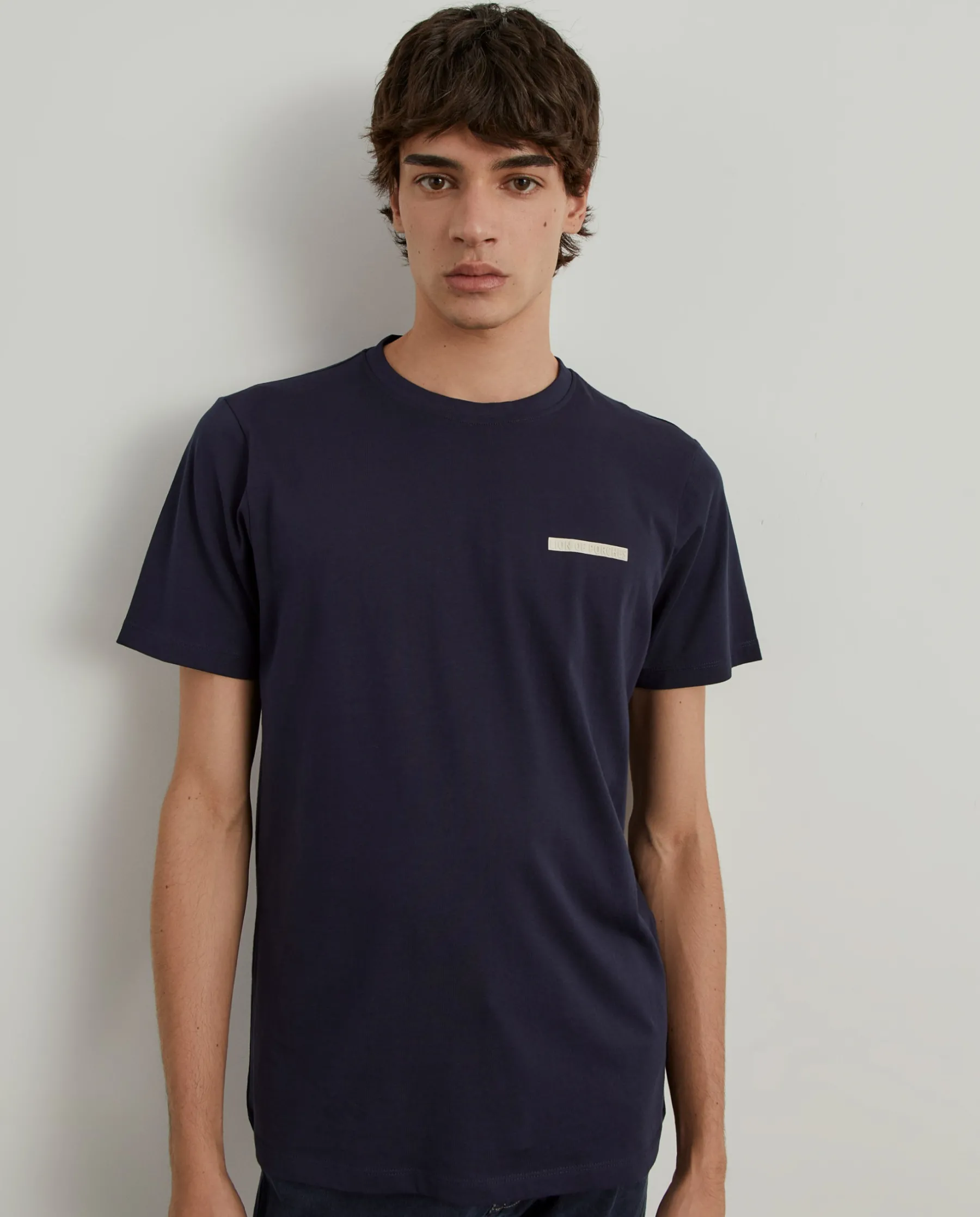 LION OF PORCHES T-Shirts^T-shirt de gola redonda 100% algodão