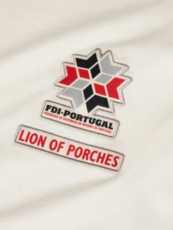 MULHER LION OF PORCHES T-Shirts^T-shirt feminina de algodão Lion x FDI