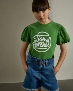 LION OF PORCHES T-Shirts^T-shirt manga curta