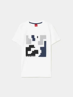 LION OF PORCHES T-Shirts^T-shirt manga curta com estampado