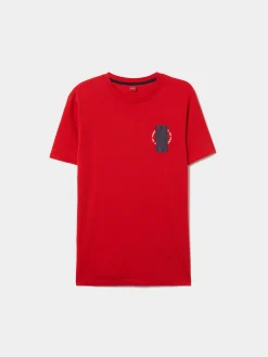 LION OF PORCHES T-Shirts^T-shirt manga curta em algodão