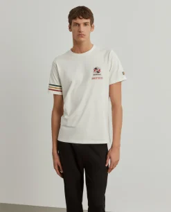 LION OF PORCHES T-Shirts^T-shirt masculina de algodão Lion x FDI