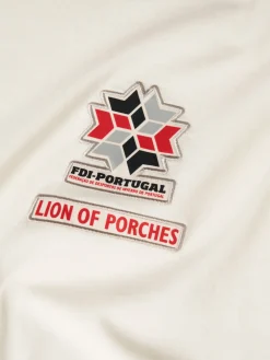 LION OF PORCHES T-Shirts^T-shirt masculina de algodão Lion x FDI