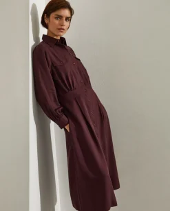 MULHER LION OF PORCHES Vestidos / Macacões^Vestido camiseiro comprido em tencel